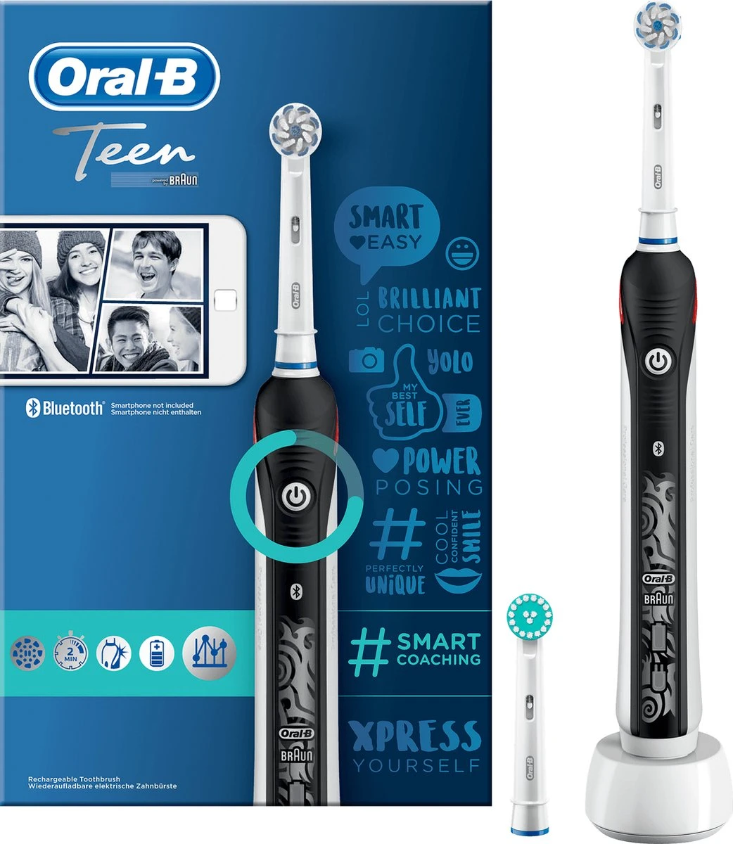 Oral B Oral-B Smartseries Teen - Elektrische Tandenborstel - Powered By Braun - 1 Handvat En 2 Opzetborstels 11 Oral B Oral-B Smartseries Teen - Elektrische Tandenborstel - Powered By Braun - 1 Handvat En 2 Opzetborstels - Afbeelding 9