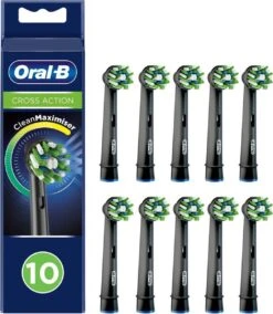 Oral B Oral-B CrossAction - Met CleanMaximiser-technologie - Opzetborstels - Zwart - 10 Stuks -Oral B 1045x1200