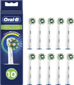 Oral B Oral-B CrossAction - Met CleanMaximiser-technologie - Opzetborstels - 10 Stuks - Brievenbusverpakking -Oral B 1049x1200