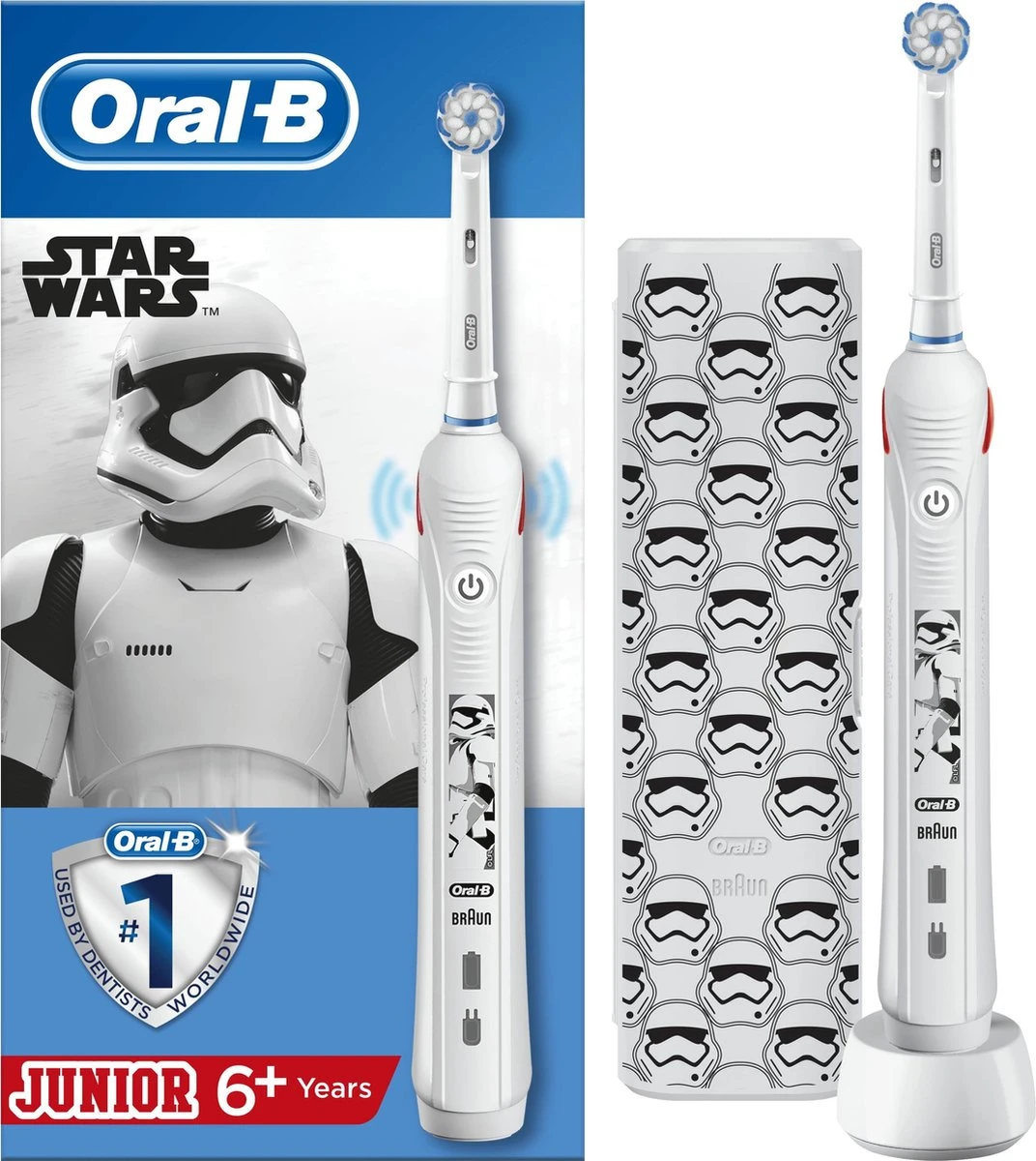 Oral B Oral-B Junior - Star Wars - Elektrische Tandenborstel - Met Reisetui 3 Oral B Oral-B Junior - Star Wars - Elektrische Tandenborstel - Met Reisetui