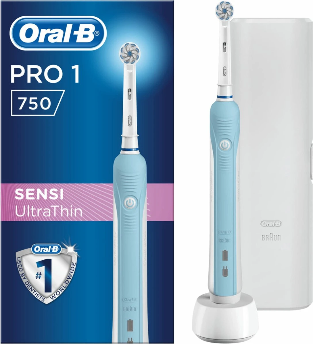 Oral B Oral-B PRO750 Sensi UltraThin - Elektrische Tandenborstel - Inclusief Reisetui 3 Oral B Oral-B PRO750 Sensi UltraThin - Elektrische Tandenborstel - Inclusief Reisetui