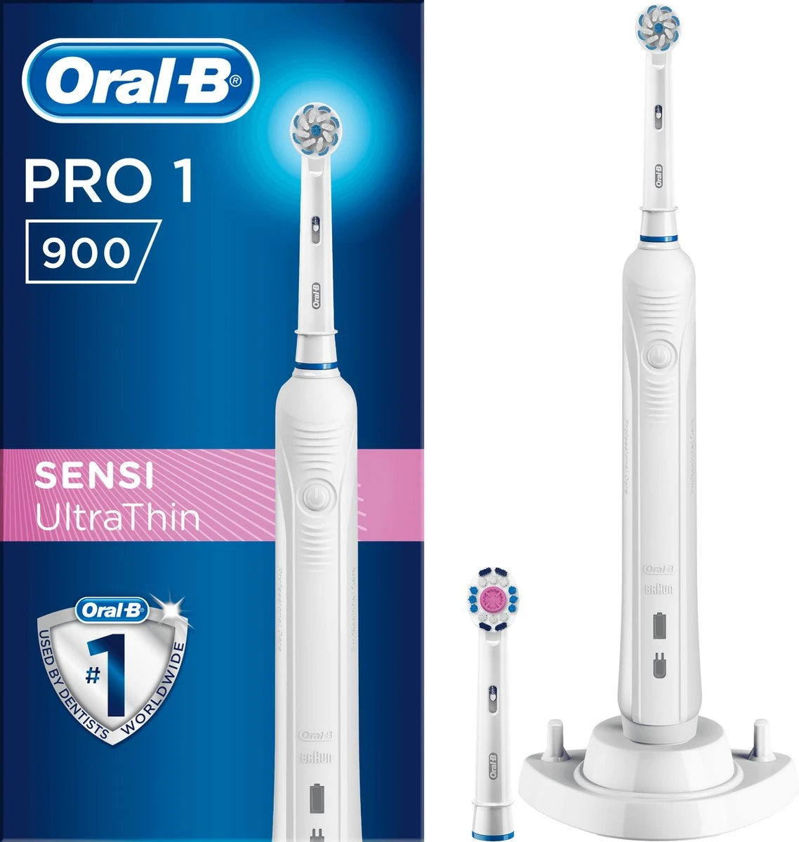 Oral B Oral-B Pro 900 - Elektrische Tandenborstel - Wit 3 Oral B Oral-B Pro 900 - Elektrische Tandenborstel - Wit