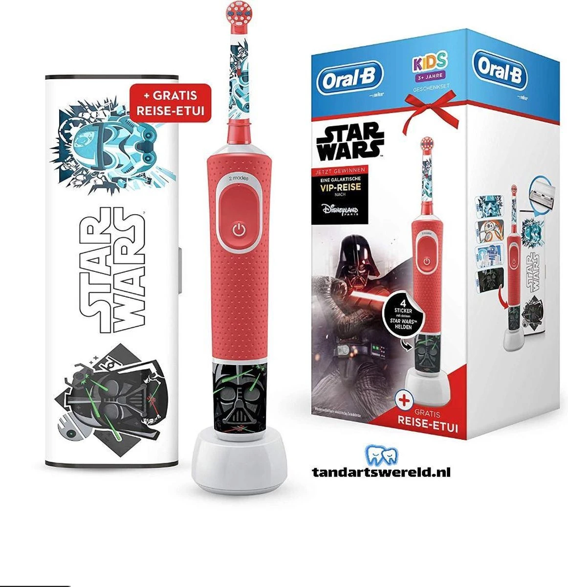 Oral B Oral-B Kids Star Wars - Elektrische Tandenborstel Kind + Reis-etui In Geschenkverpakking 3 Oral B Oral-B Kids Star Wars - Elektrische Tandenborstel Kind + Reis-etui In Geschenkverpakking