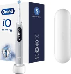 Oral B Oral-B IO - 6 - Opal Grey-Elektrische Tandenborstel Met Revolutionaire Magnetische Technologie Powered By Braun -Oral B 1169x1200