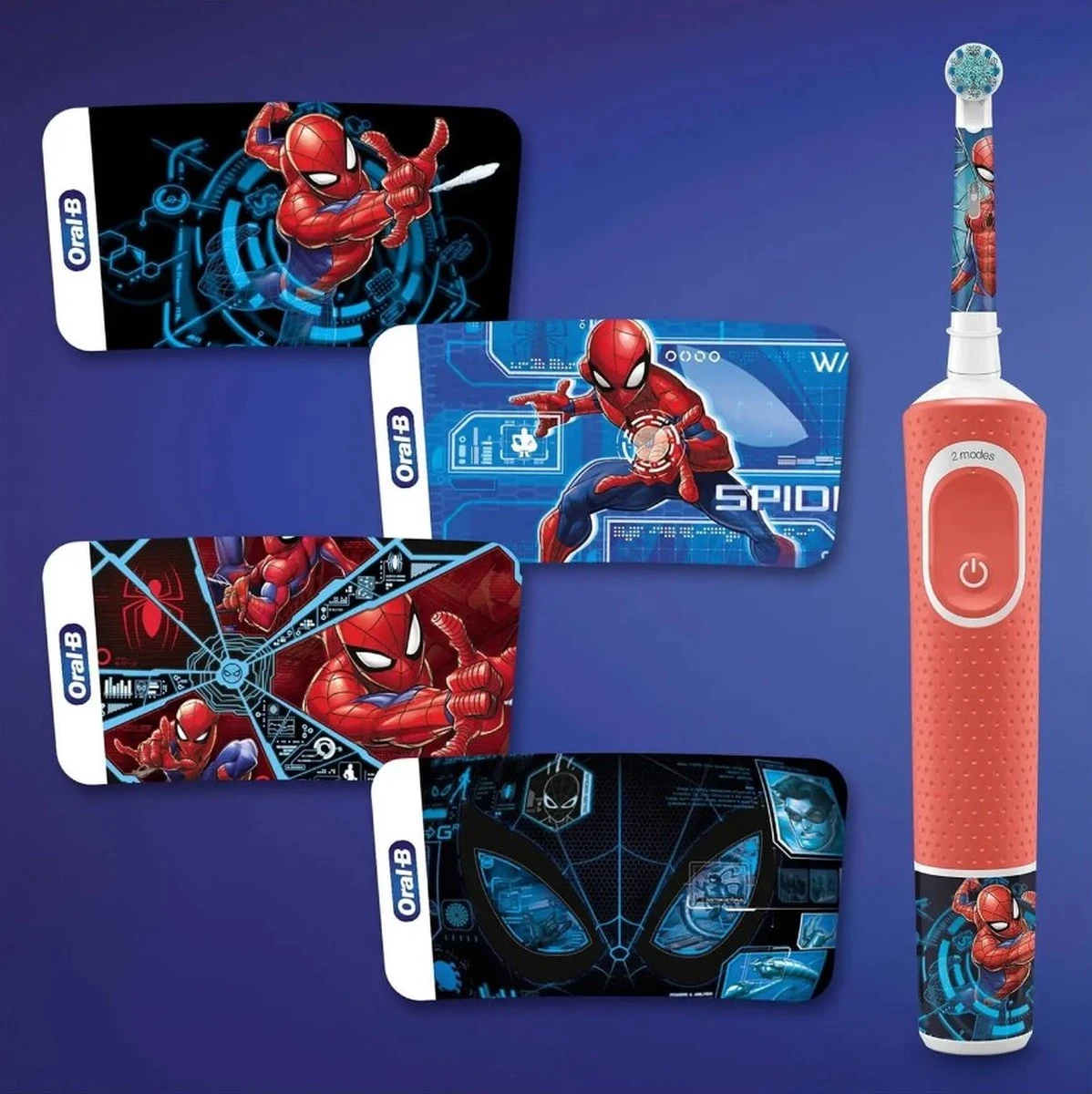 Oral B Oral-B Spiderman Elektrische Tandenborstel + Reisetui 6 Oral B Oral-B Spiderman Elektrische Tandenborstel + Reisetui - Afbeelding 4