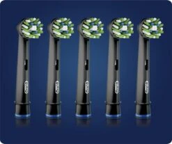 Oral B Oral-B CrossAction Opzetborstel Black Edition Met CleanMaximiser-technologie, Verpakking Van 5 Stuks