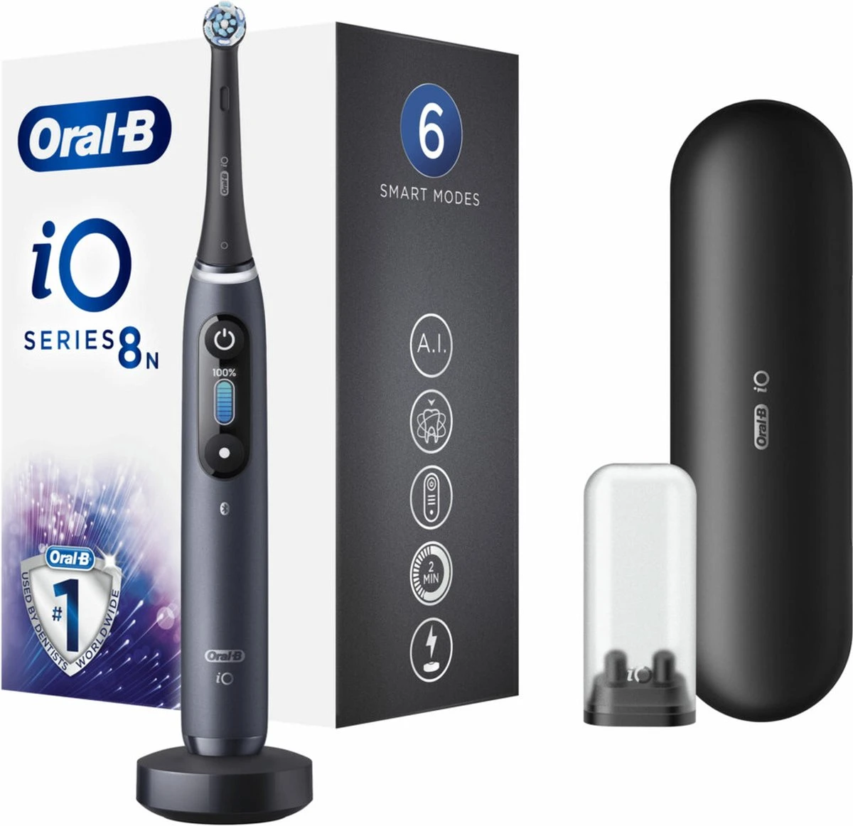 Oral B Oral-B IO 8n - Elektrische Tandenborstel - Zwart 16 Oral B Oral-B IO 8n - Elektrische Tandenborstel - Zwart - Afbeelding 14