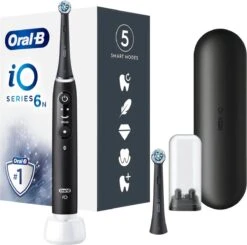 Oral B IO 6N - SMILE Black Lava Elektrische Tandenborstel Ontworpen Door Braun