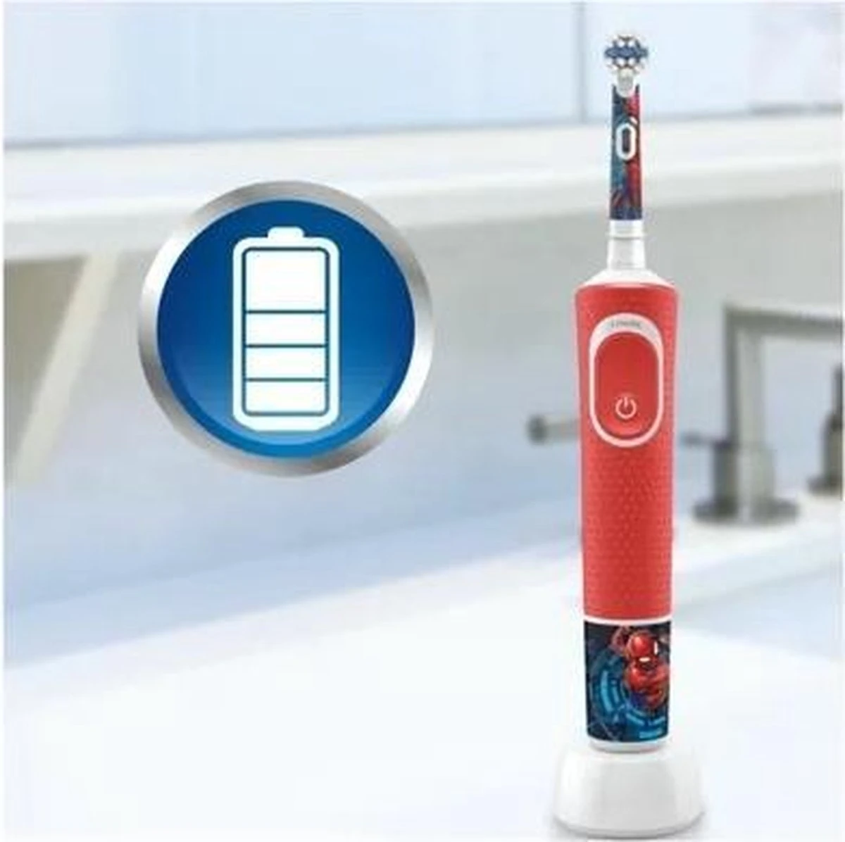 Oral B Oral-B Kids Spider-Man Elektrische Tandenborstel 5 Oral B Oral-B Kids Spider-Man Elektrische Tandenborstel - Afbeelding 3
