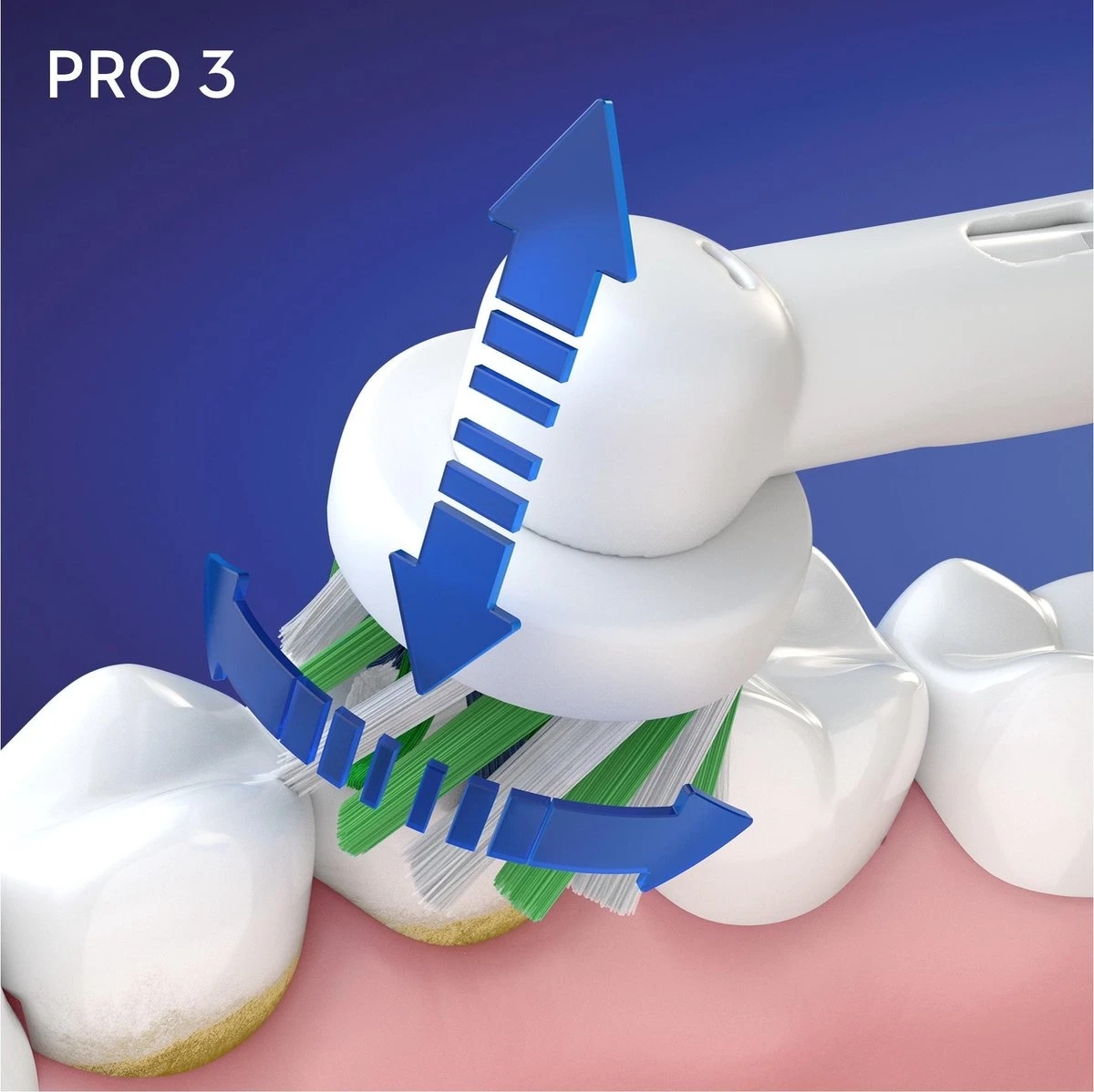 Oral B Oral-B Pro 3 3000 - Wit - Elektrische Tandenborstel - Ontworpen Door Braun - 1 Handvat En 1 Opzetborstel 13 Oral B Oral-B Pro 3 3000 - Wit - Elektrische Tandenborstel - Ontworpen Door Braun - 1 Handvat En 1 Opzetborstel - Afbeelding 11