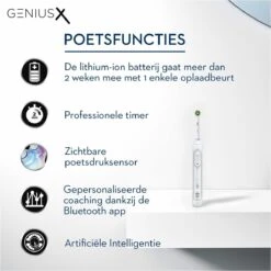 Oral B Oral-B Genius X - Wit - Elektrische Tandenborstel - Ontworpen Door Braun - 1 Handvat En 1 Opzetborstel 15 Oral B Oral-B Genius X - Wit - Elektrische Tandenborstel - Ontworpen Door Braun - 1 Handvat En 1 Opzetborstel -Oral B 1200x1200 1