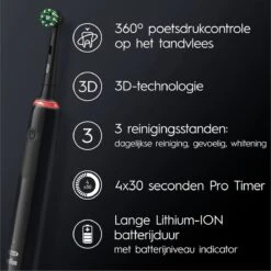 Oral B Oral-B Pro 3 3000 - Elektrische Tandenborstel - Zwart 20 Oral B Oral-B Pro 3 3000 - Elektrische Tandenborstel - Zwart -Oral B 1200x1200 153