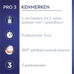 Oral B Oral-B Pro 3 3900 - Elektrische Tandenborstel - Duoverpakking 2 Stuks 21 Oral B Oral-B Pro 3 3900 - Elektrische Tandenborstel - Duoverpakking 2 Stuks -Oral B 1200x1200 190