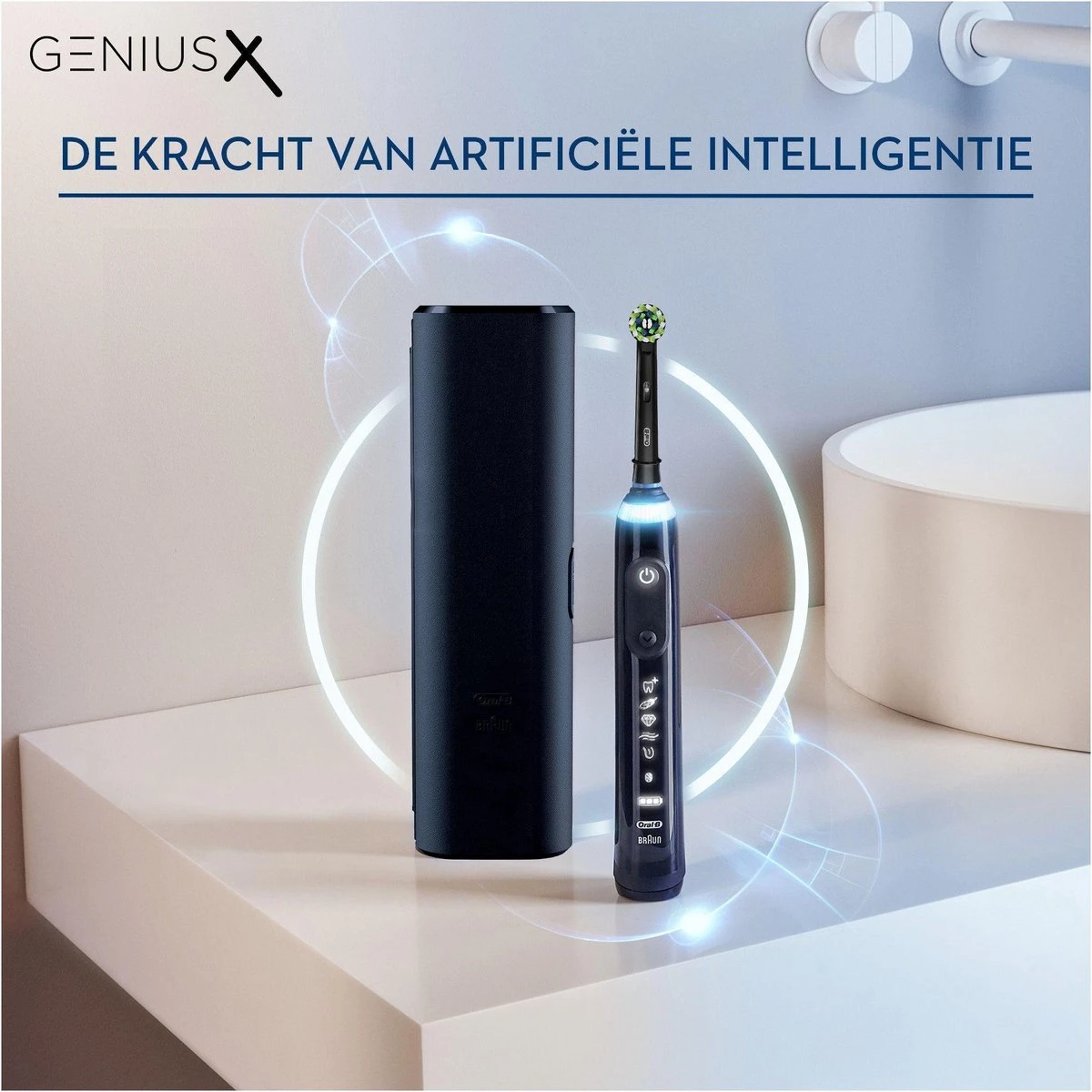 Oral B Oral-B Genius X Elektrische Tandenborstel - Zwart 8 Oral B Oral-B Genius X Elektrische Tandenborstel - Zwart - Afbeelding 6