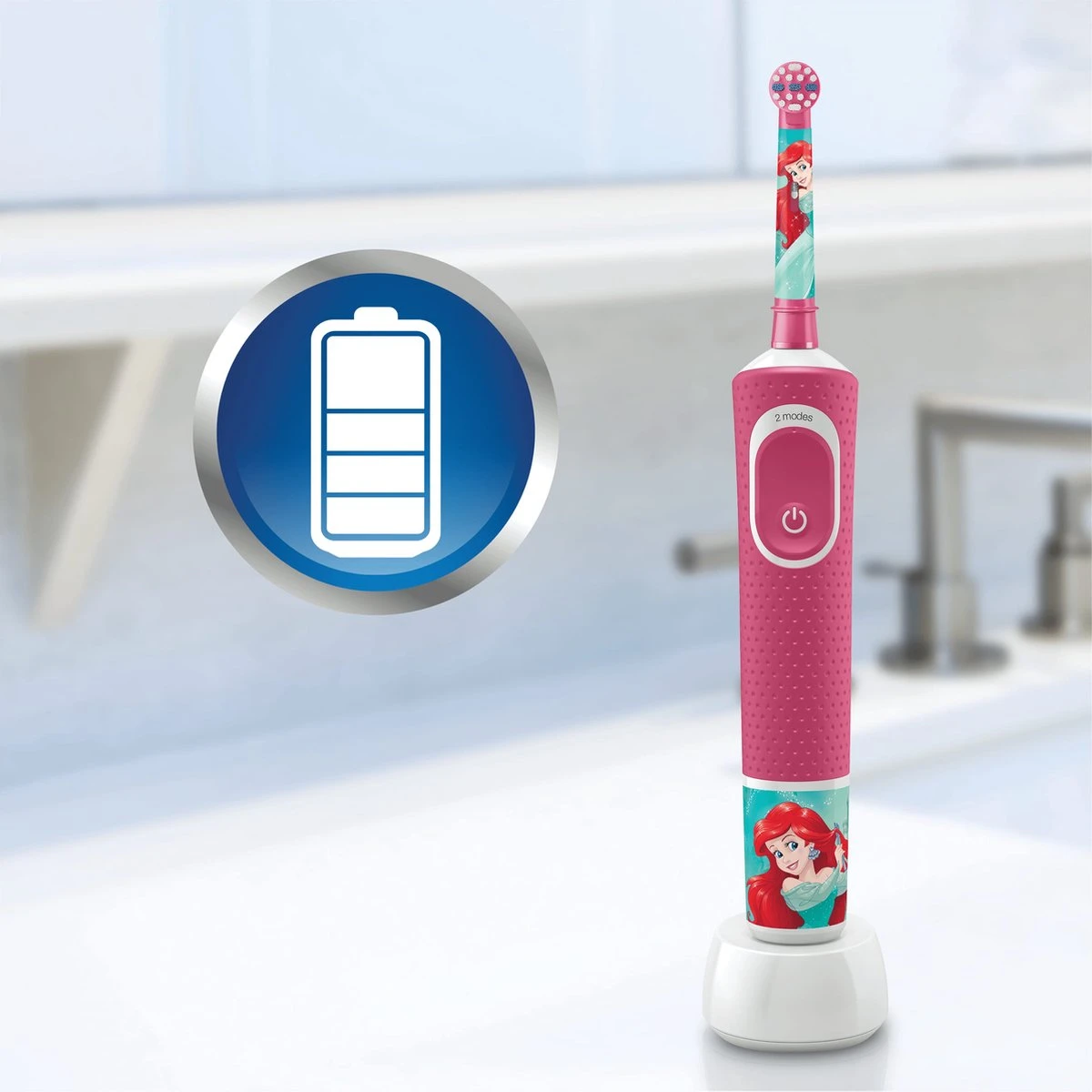 Oral B Oral-B Kids Elektrische Tandenborstel - Disney - Voor Kinderen Vanaf 3 Jaar 4 Oral B Oral-B Kids Elektrische Tandenborstel - Disney - Voor Kinderen Vanaf 3 Jaar - Afbeelding 2