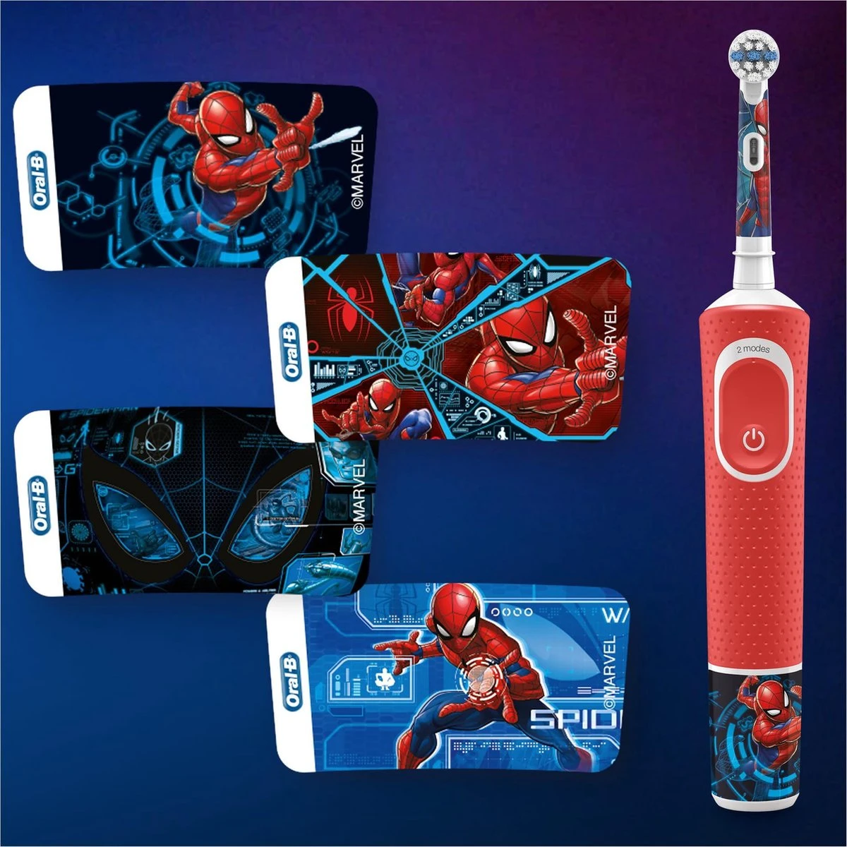 Oral B Oral-B Kids Spider-Man Elektrische Tandenborstel 4 Oral B Oral-B Kids Spider-Man Elektrische Tandenborstel - Afbeelding 2
