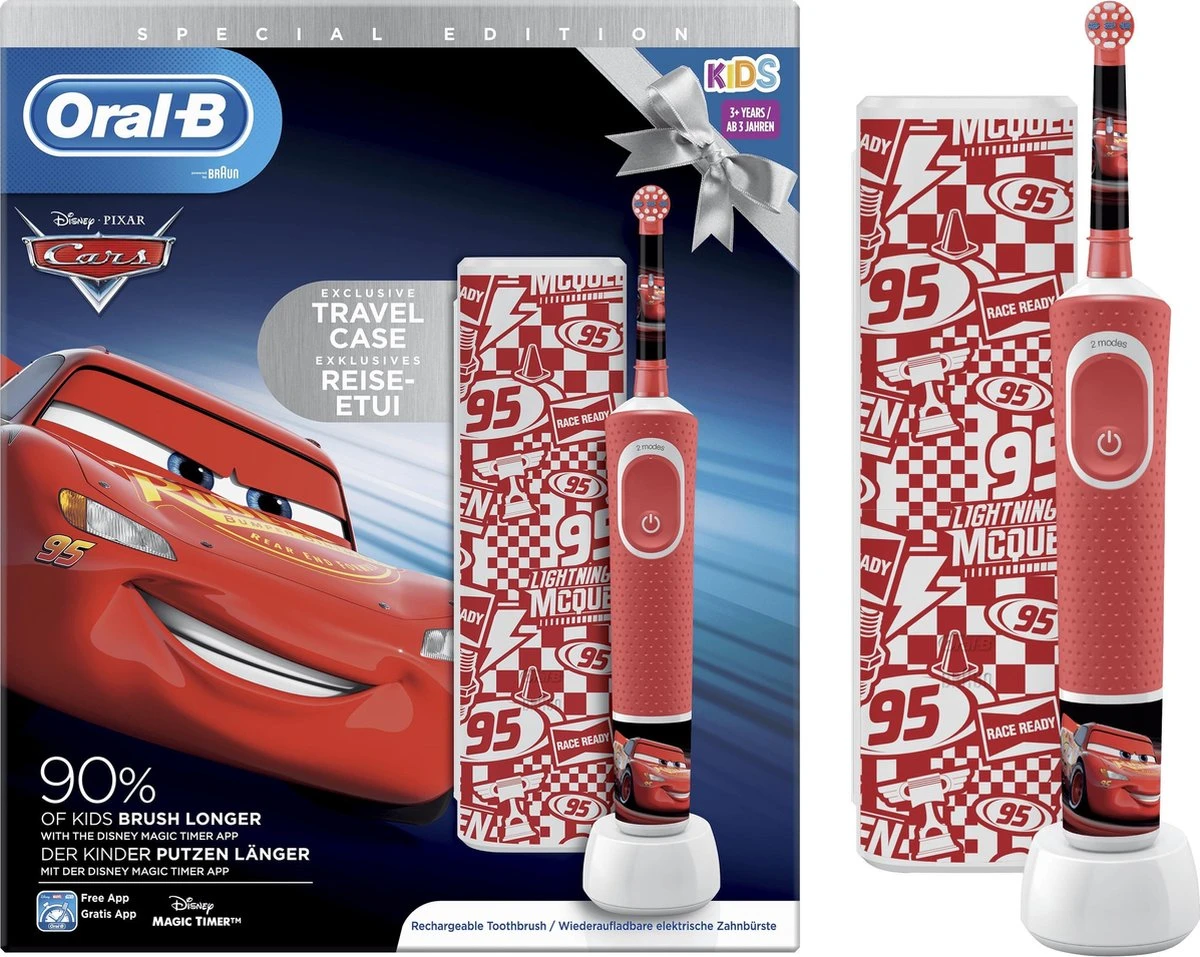 Oral B Oral-B Kids Cars - Elektrische Tandenborstel - Powered By Braun - 1 Handvat En 1 Opzetborstel 12 Oral B Oral-B Kids Cars - Elektrische Tandenborstel - Powered By Braun - 1 Handvat En 1 Opzetborstel - Afbeelding 10