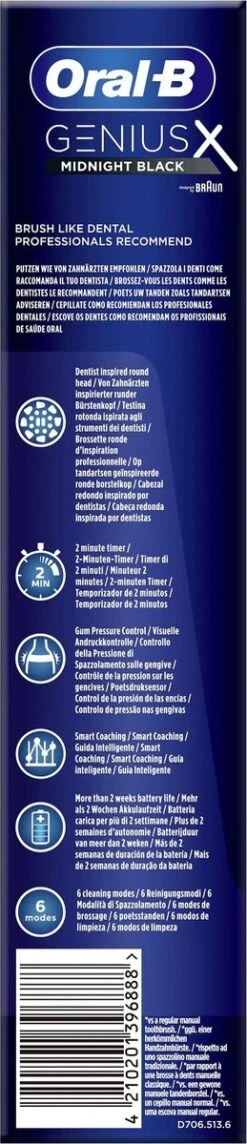 Oral B Oral-B Genius X - Special Editie - Zwart - Elektrische Tandenborstel - 1 Handvat En 1 Opzetborstel -Oral B 259x1200 2