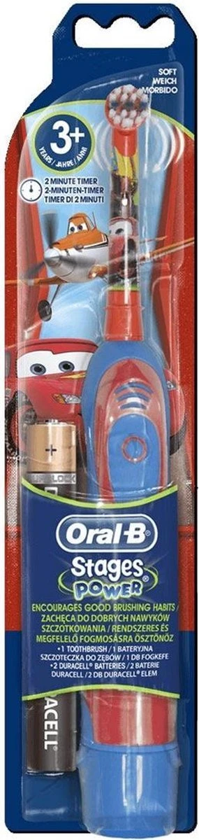 Oral B Oral-B Stages Power Kids Elektrische Tandenborstel (2 Stuks) Op Batterijen Met Disney Cars En Princess - DUO Pack 4 Oral B Oral-B Stages Power Kids Elektrische Tandenborstel (2 Stuks) Op Batterijen Met Disney Cars En Princess - DUO Pack - Afbeelding 2