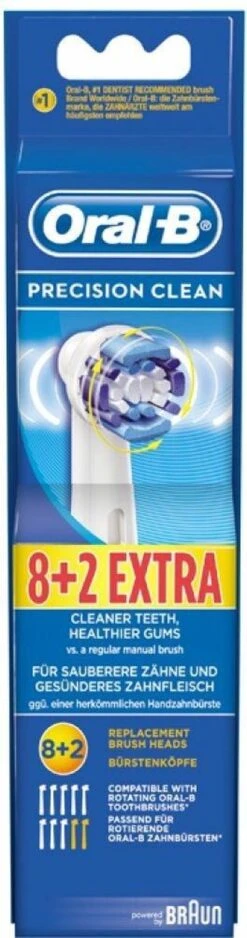 Oral B Oral-B Precison Clean Opzetborstels - 8 +2 Stuks 28 Oral B Oral-B Precison Clean Opzetborstels - 8 +2 Stuks -Oral B 316x1200