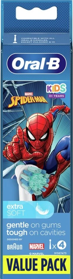 Oral B Oral-B Kids Opzetborstels Met Marvel Spider-Man-figuren, 4 Stuks -Oral B 318x1200 1