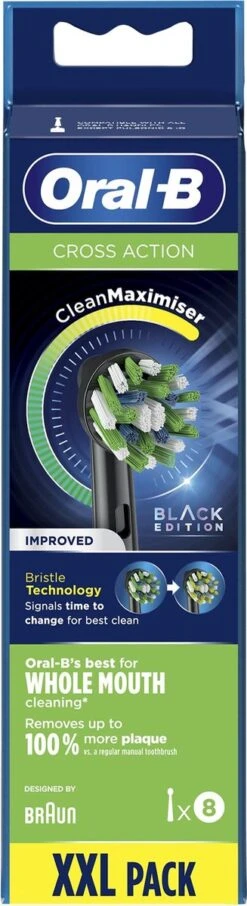 Oral B Oral-B CrossAction - Met CleanMaximiser-technologie - Opzetborstels - Zwart - 8 Stuks -Oral B 327x1200 10