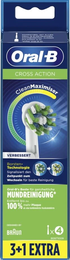 Oral B Oral-B CrossAction - Met CleanMaximiser-technologie - Opzetborstels - 4 Stuks -Oral B 327x1200 18