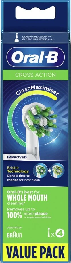 Oral B Oral-B CrossAction - Met CleanMaximiser-technologie - Opzetborstels - 4 Stuks -Oral B 327x1200 19