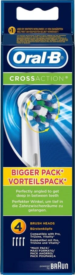 Oral B Oral-B CrossAction - Opzetborstels - 4 Stuks -Oral B 328x1200 2