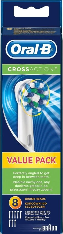 Oral B Oral-B Cross Action EB50 - 8 Stuks Voordeelverpakking -opzetborstels -Oral B 328x1200 5
