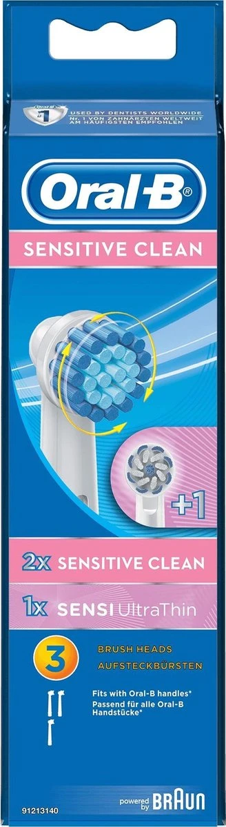 Oral B Ral B Opzetborstel Sensitive Clean 3 Stuks 6 Oral B Ral B Opzetborstel Sensitive Clean 3 Stuks - Afbeelding 4