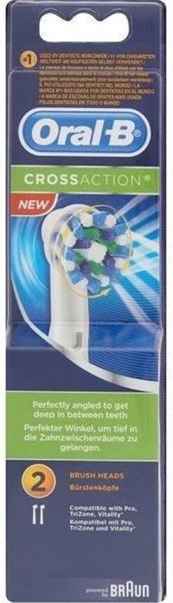 Oral B Oral-B Cross Action EB50 - 2 Stuks - Opzetborstels 41 Oral B Oral-B Cross Action EB50 - 2 Stuks - Opzetborstels -Oral B 345x1200