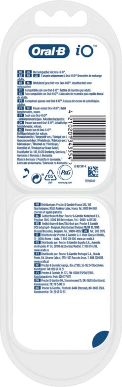 Oral B Oral-B IO Gentle Care Opzetborstels Wit 4 Stuks -Oral B 379x1200