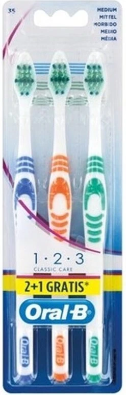 Oral B Oral-B Tandenborstel 1-2-3 Multipak 3 Stuks -Oral B 384x1200