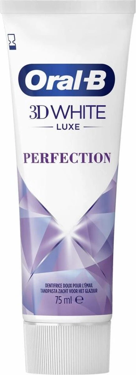 Oral B Oral-B 3D White Luxe Perfection Tandpasta - Voordeelverpakking 12 X 75ml 4 Oral B Oral-B 3D White Luxe Perfection Tandpasta - Voordeelverpakking 12 X 75ml - Afbeelding 2