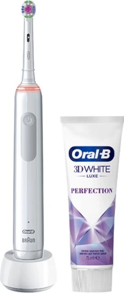 Oral B Oral-B PRO 3 3800 3D-White Elektrische Tandenborstel Wit + Tandpasta -Oral B 508x1200