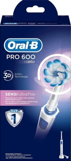 Oral B Oral-B PRO Pro 600 - Sensi-Clean - Elektrische Tandenborstel - Wit -Oral B 534x1200