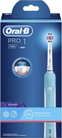 Oral B Oral-B Pro 1 700 - Oplaadbare Elektrische Tandenborstel - Powered By Braun - Blauw -Oral B 539x1200