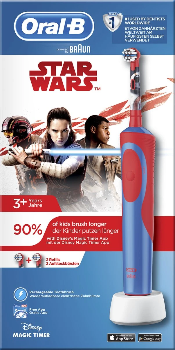 Oral B Oral-B Vitality Star Wars - Elektrische Tandenborstel Voor Kinderen 13 Oral B Oral-B Vitality Star Wars - Elektrische Tandenborstel Voor Kinderen - Afbeelding 11