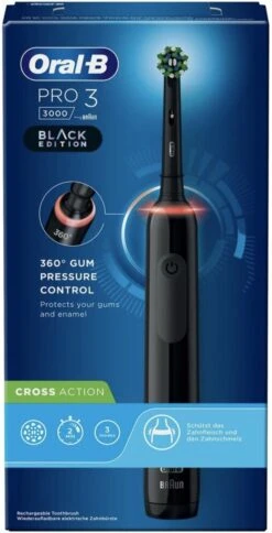 Oral B Oral-B Pro 3 3000 - Zwart - Elektrische Tandenborstel - Ontworpen Door Braun - Black Edition 13 Oral B Oral-B Pro 3 3000 - Zwart - Elektrische Tandenborstel - Ontworpen Door Braun - Black Edition -Oral B 613x1200