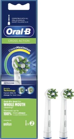 Oral B Oral-B CrossAction - Met CleanMaximiser-technologie - Opzetborstels - 2 Stuks -Oral B 637x1200 1