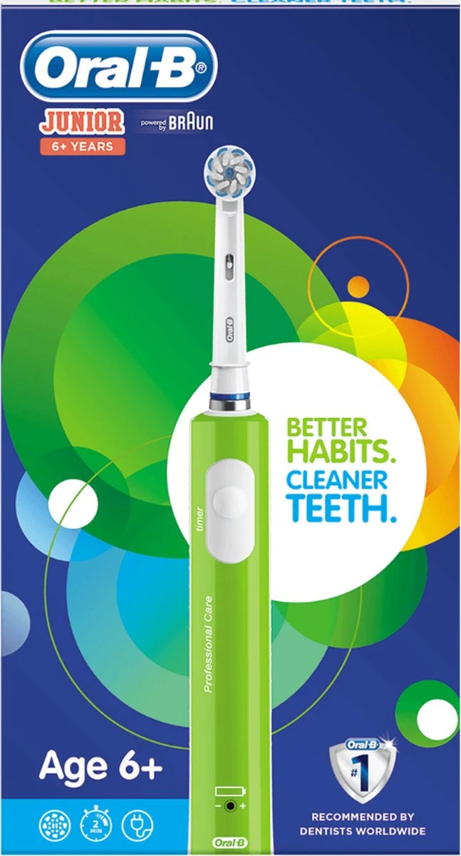 Oral B Oral-B Junior - Elektrische Tandenborstel - Groen 17 Oral B Oral-B Junior - Elektrische Tandenborstel - Groen - Afbeelding 15