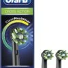 Oral B Oral-B CrossAction - Met CleanMaximiser-technologie - Opzetborstels - Zwart - 2 Stuks -Oral B 648x1200