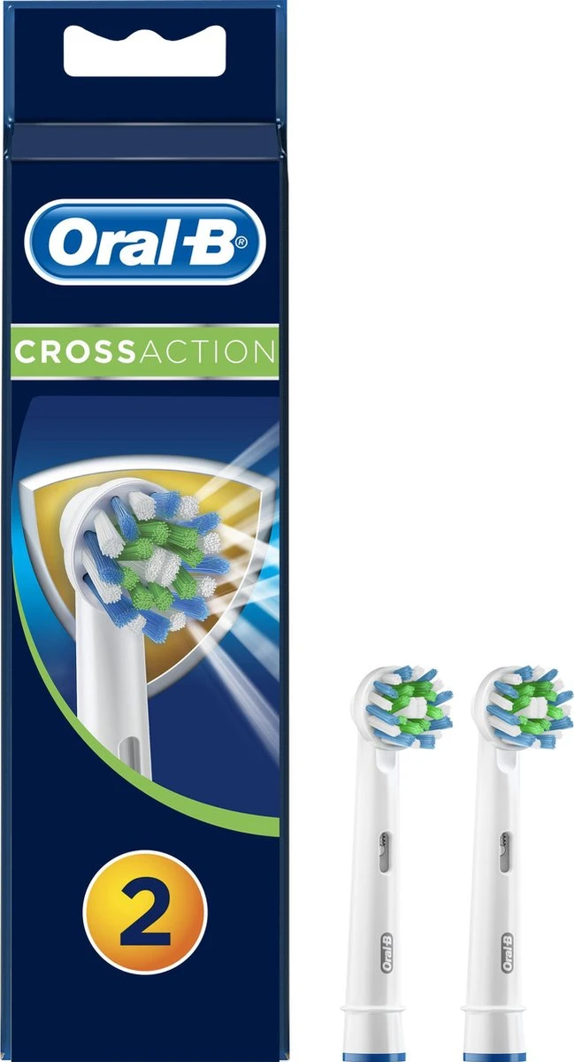 Oral B Oral-B Cross Action EB50 - 2 Stuks - Opzetborstels 3 Oral B Oral-B Cross Action EB50 - 2 Stuks - Opzetborstels