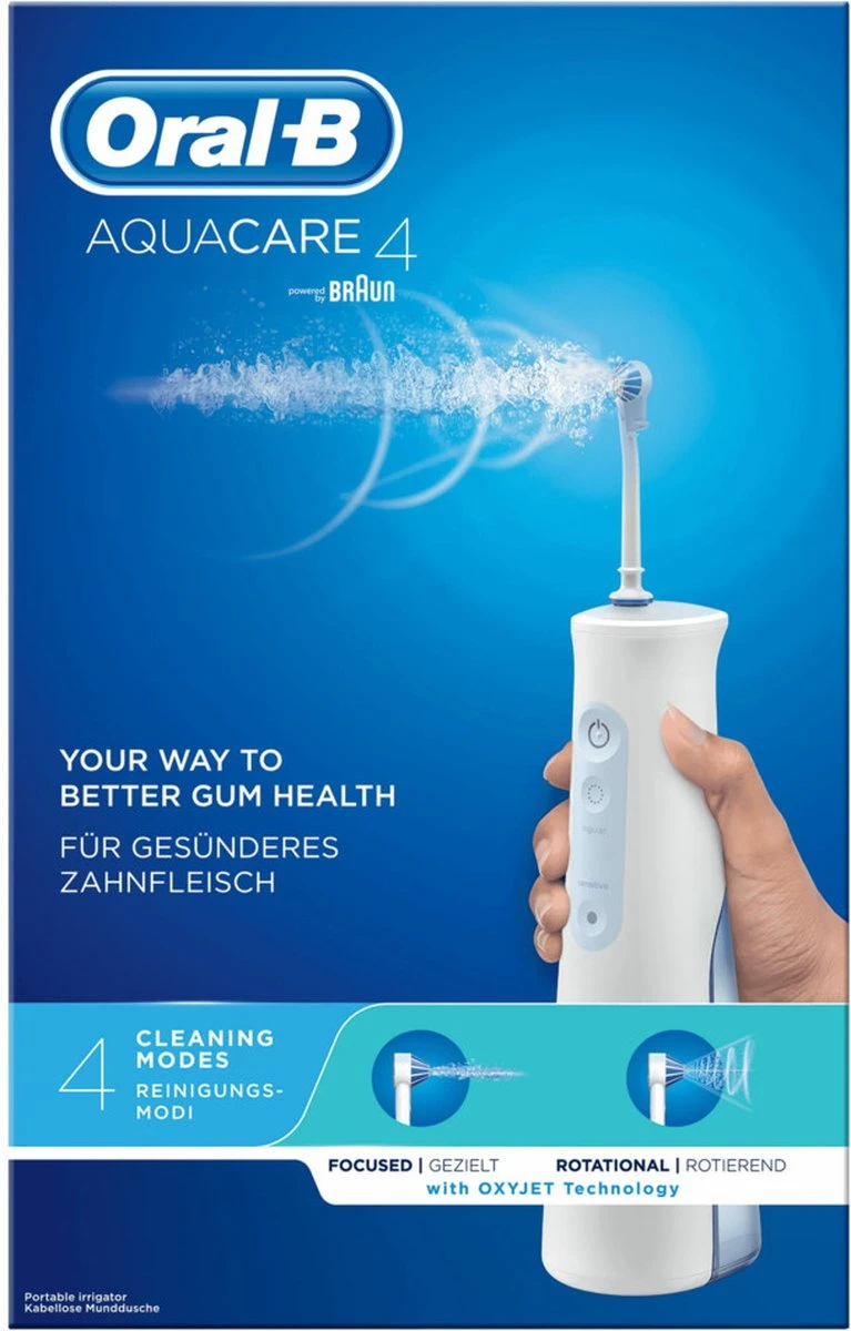 Oral B Oral-B Aquacare 4 Oxyjet - Wit - Elektrische Waterflosser 6 Oral B Oral-B Aquacare 4 Oxyjet - Wit - Elektrische Waterflosser - Afbeelding 5