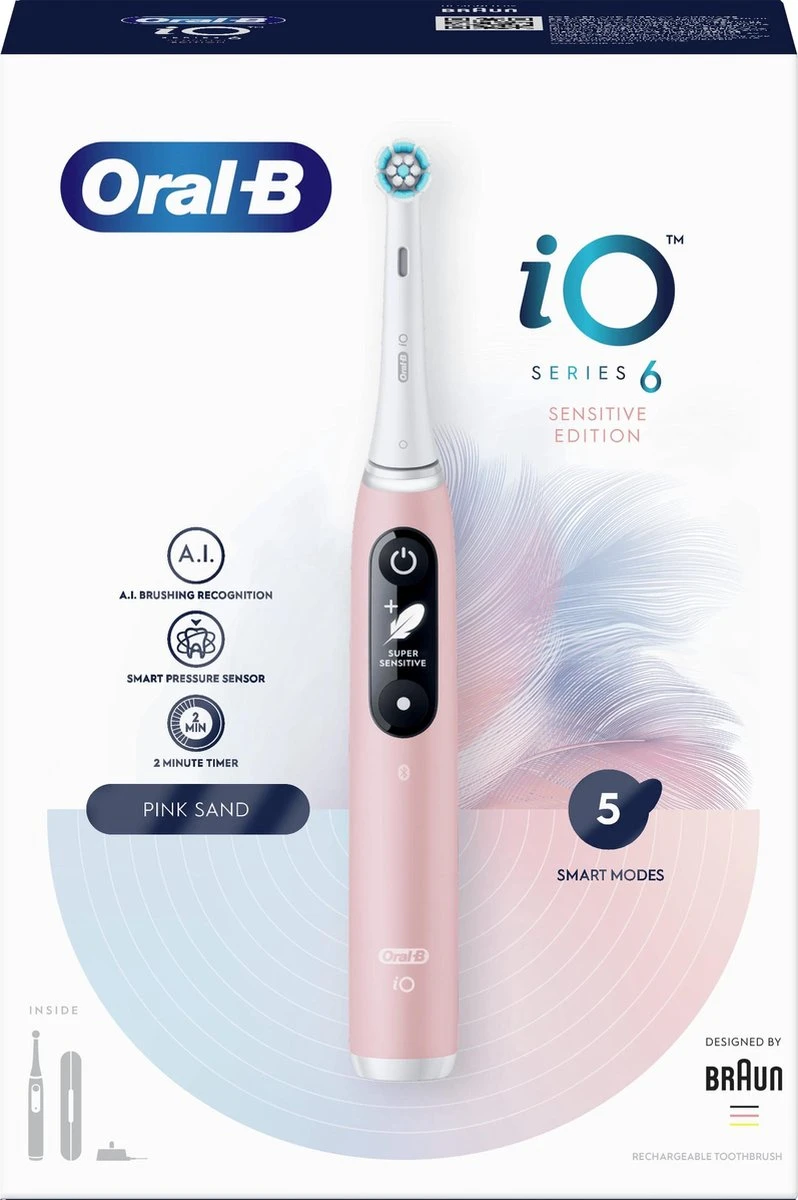 Oral B Oral-B IO 6 - Elektrische Tandenborstel - Roze 10 Oral B Oral-B IO 6 - Elektrische Tandenborstel - Roze - Afbeelding 8