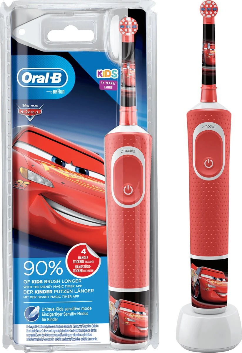 Oral B Oral-B Kids Elektrische Tandenborstel - Cars - Powered By Braun 4 Oral B Oral-B Kids Elektrische Tandenborstel - Cars - Powered By Braun - Afbeelding 2