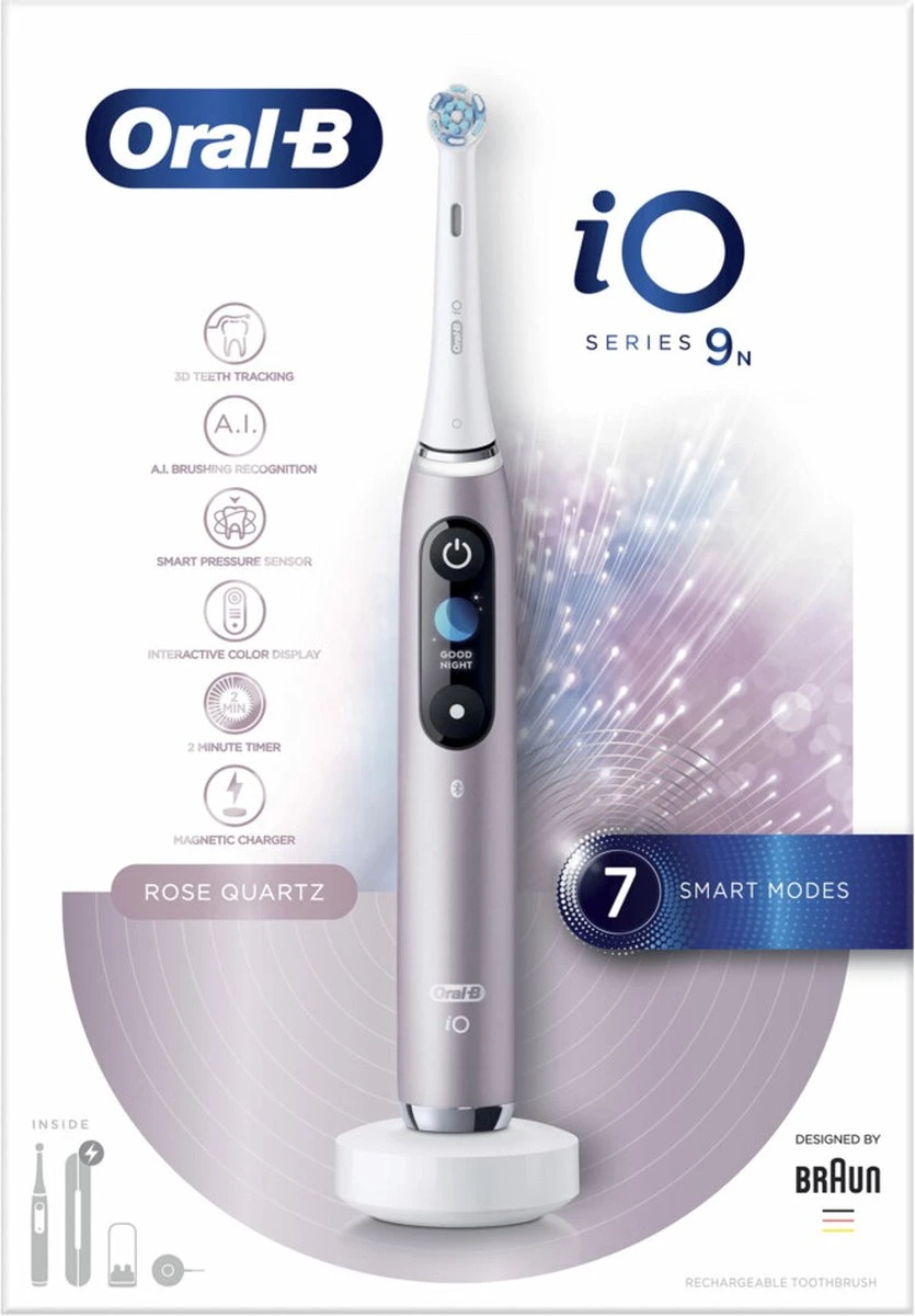 Oral B Oral-B IO 9n - Elektrische Tandenborstel - Roze 6 Oral B Oral-B IO 9n - Elektrische Tandenborstel - Roze - Afbeelding 4