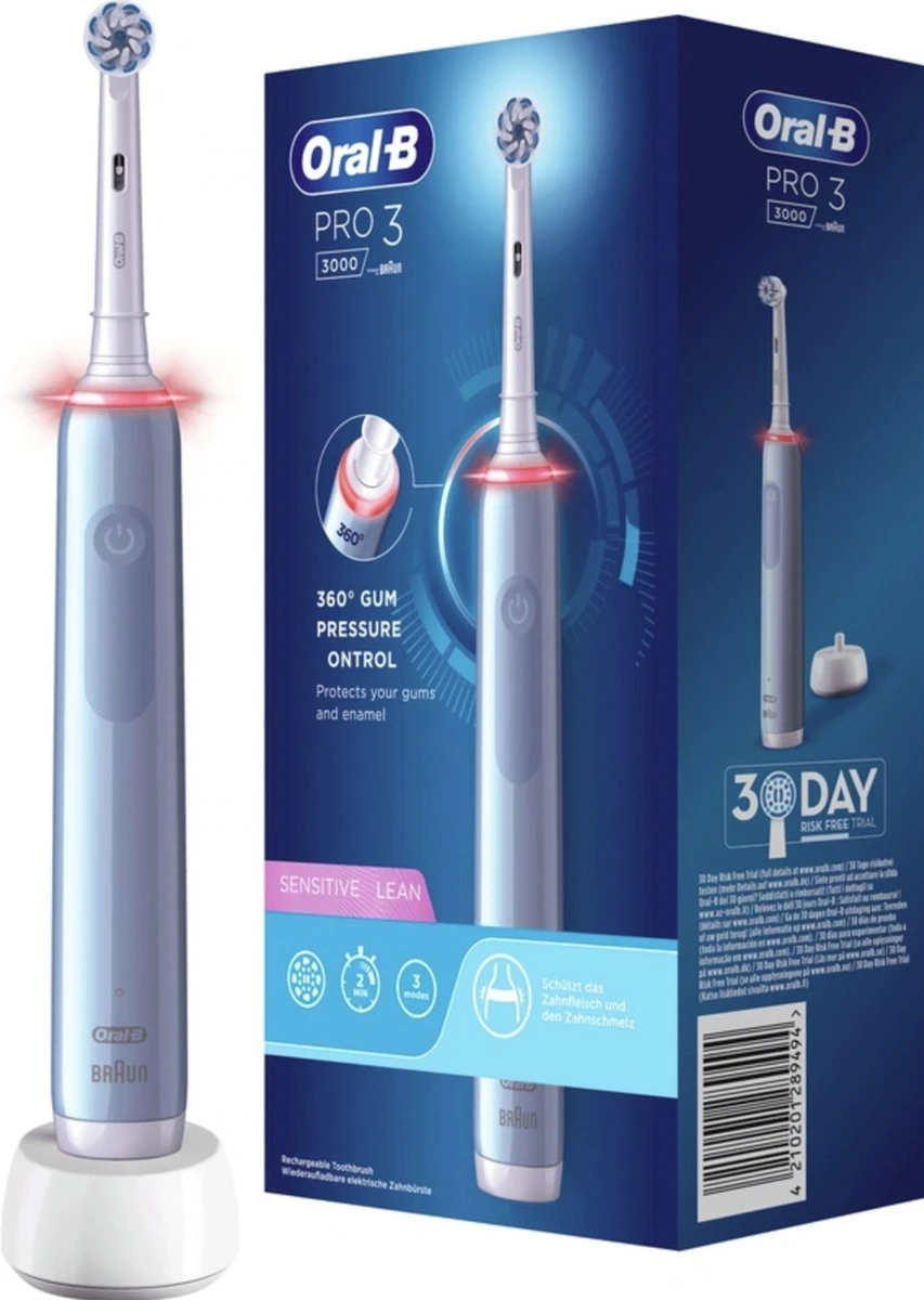 Oral B Oral-B Pro 3 - 3000 - Elektrische Tandenborstel - Ontworpen Door Braun - Blauw 3 Oral B Oral-B Pro 3 - 3000 - Elektrische Tandenborstel - Ontworpen Door Braun - Blauw