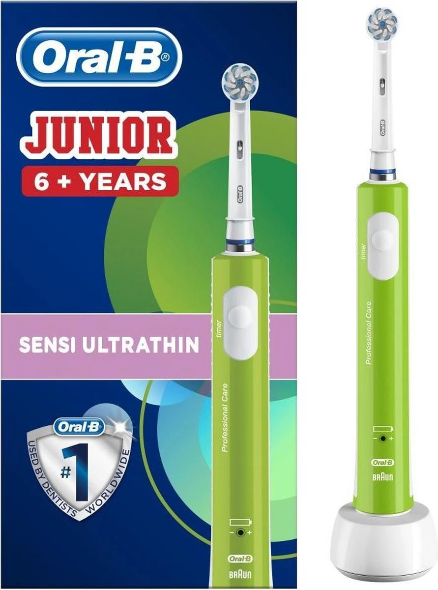 Oral B Oral-B Junior - Elektrische Tandenborstel - Groen 3 Oral B Oral-B Junior - Elektrische Tandenborstel - Groen